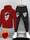 Men's hoodie and pants set. Loose fit, comfortable and versatile. Hip-hop style men's hoodie and pants set.