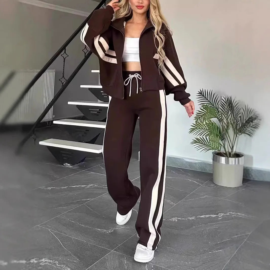 Women Hooded Tracksuit Sports 2 Pieces Set Sweatshirts Pullover Hoodies Pants Suit Home Sweatpants Trousers Outfits 2026