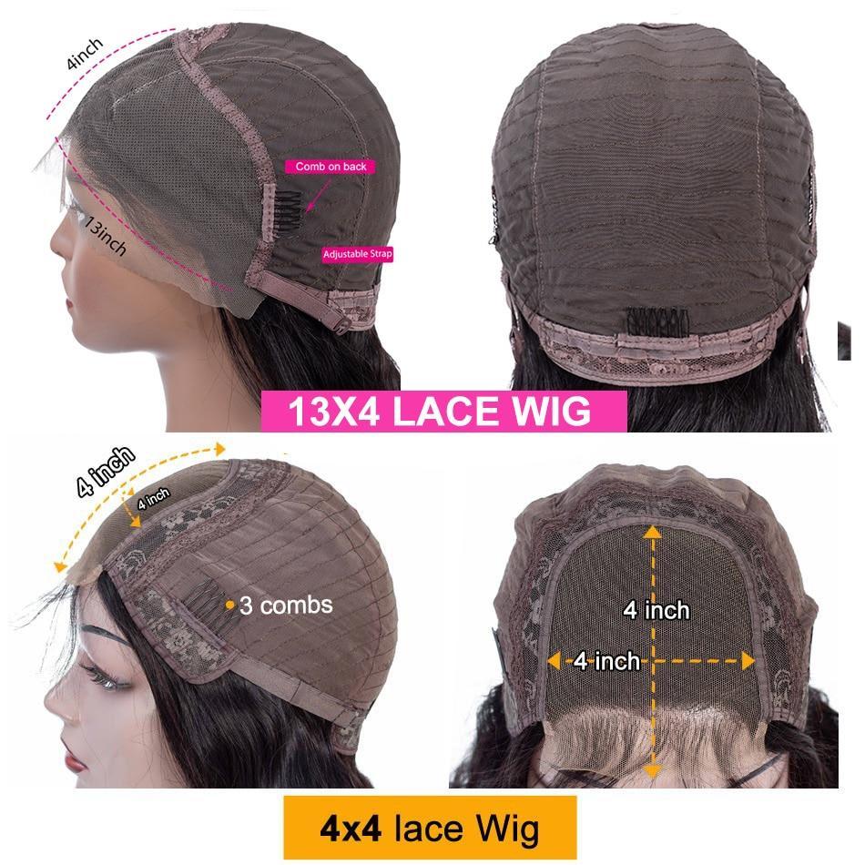 Density Jerry Curl 4x4 Short Bob 13x4 Lace Front Human Hair Wig