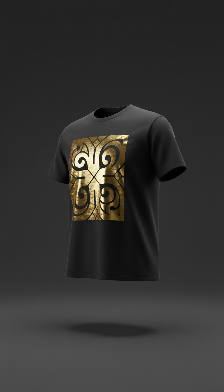 Graphic Tee with Gold Foil Detail
