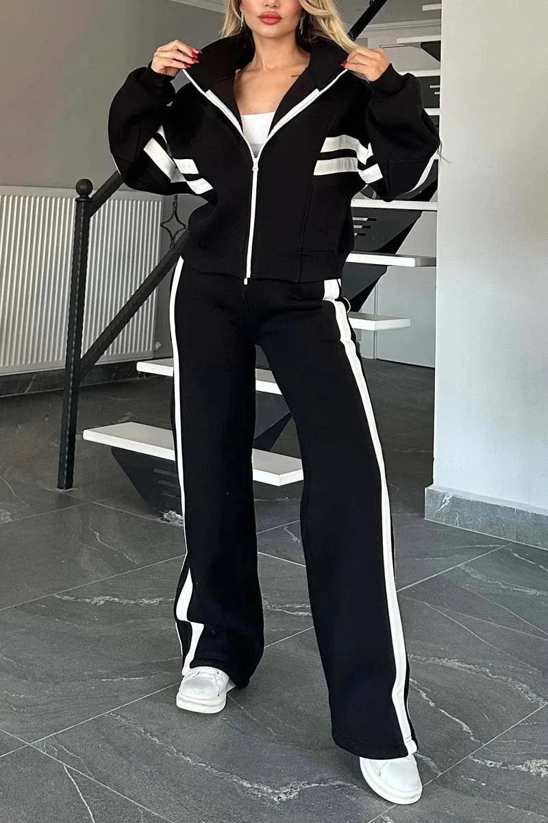 Women Hooded Tracksuit Sports 2 Pieces Set Sweatshirts Pullover Hoodies Pants Suit Home Sweatpants Trousers Outfits 2026