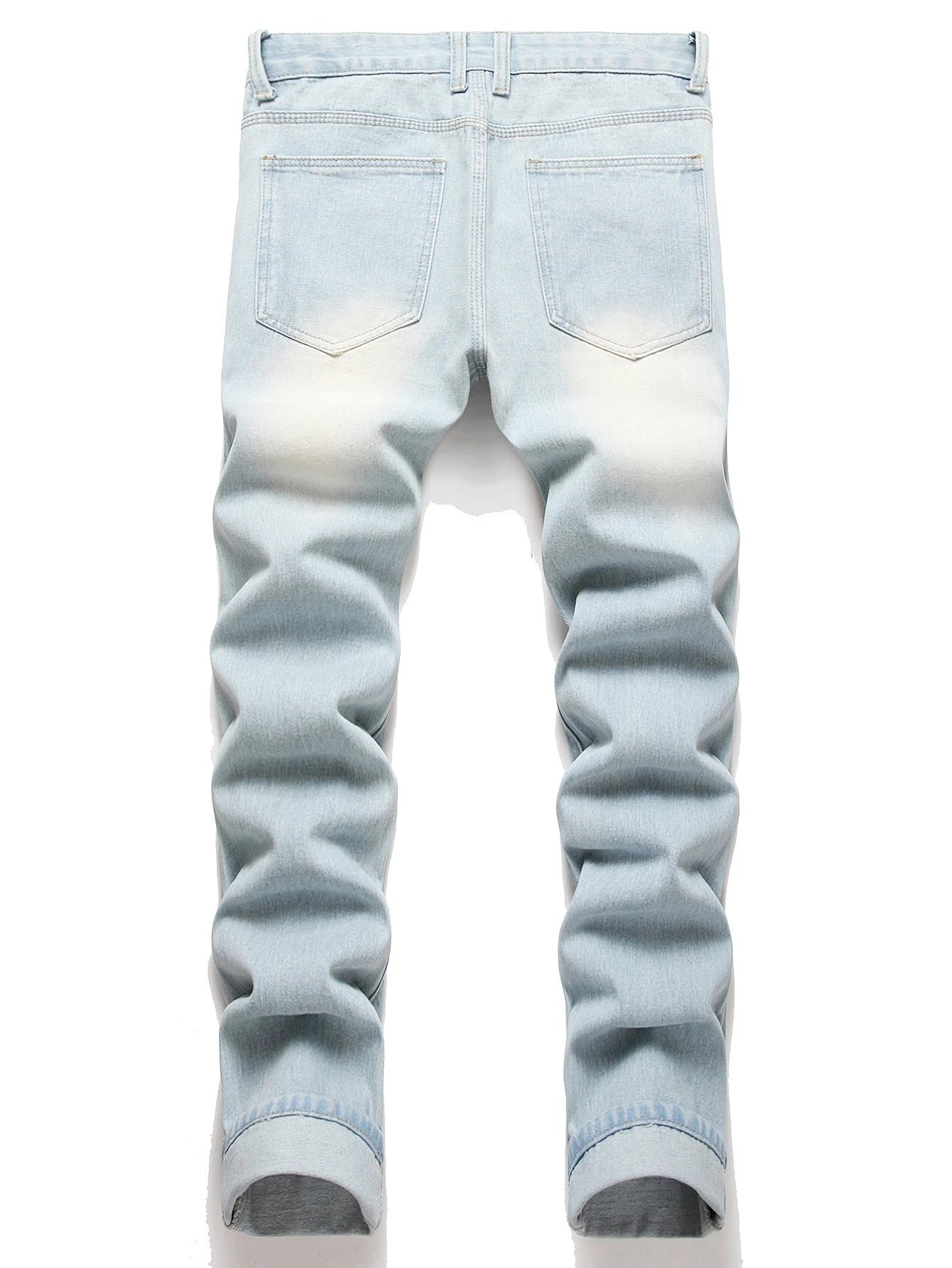 Vintage Light Blue Jeans Straight Loose