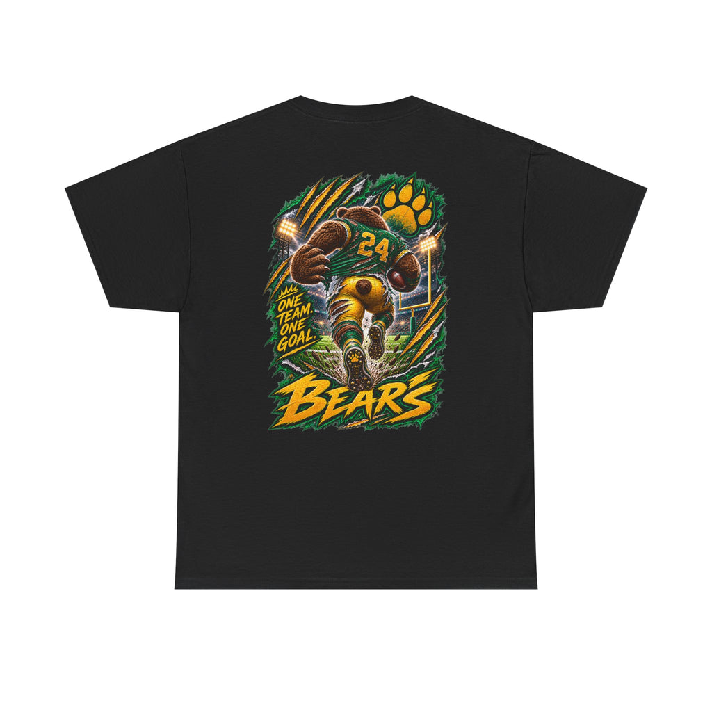 Bears Football T‑Shirt – Vintage Gridiron Bear Player Graphic