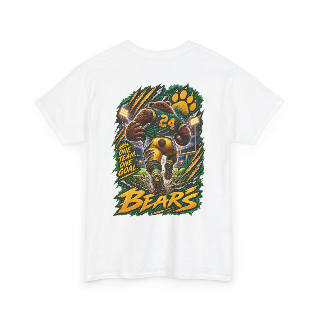 Bears Football T‑Shirt – Vintage Gridiron Bear Player Graphic