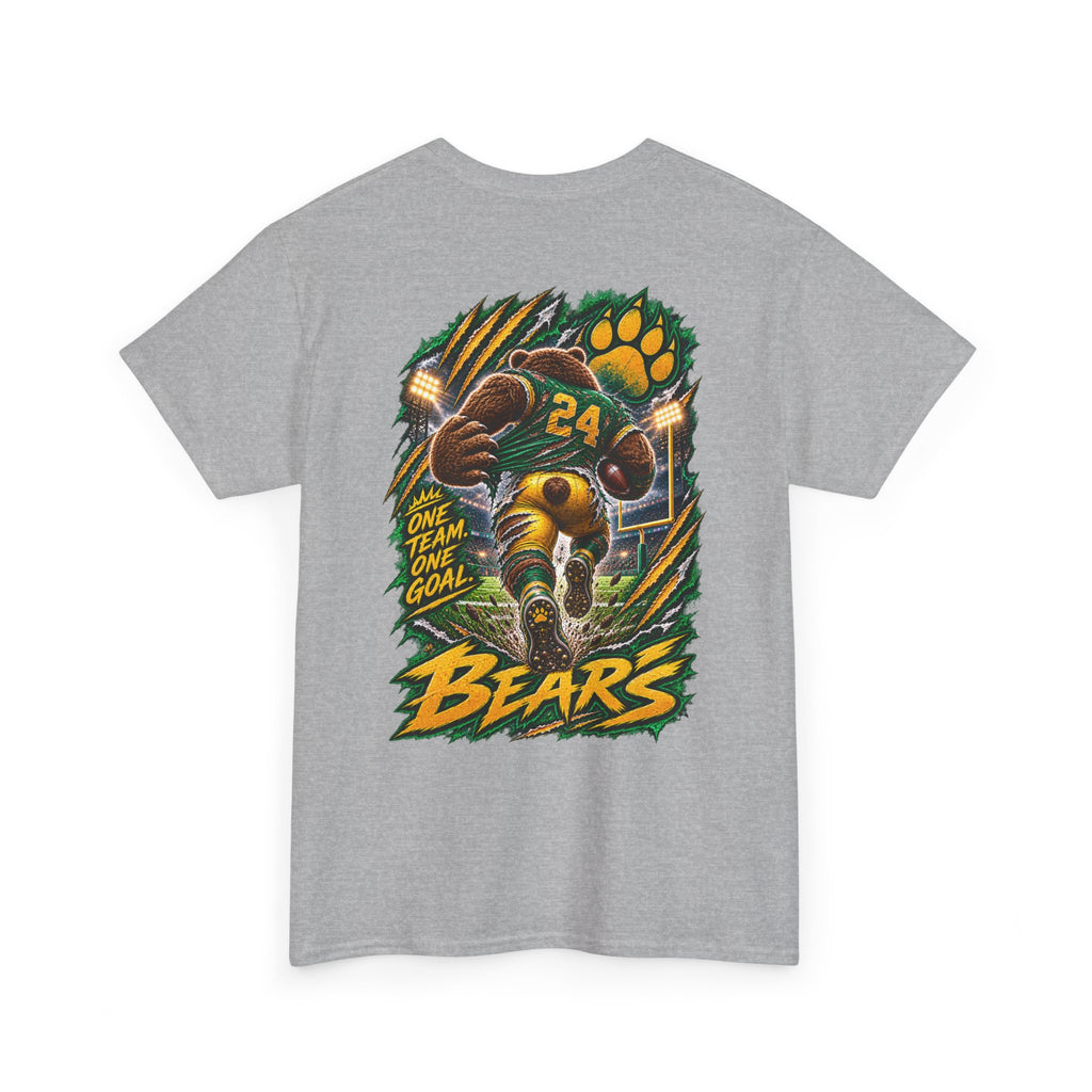 Bears Football T‑Shirt – Vintage Gridiron Bear Player Graphic