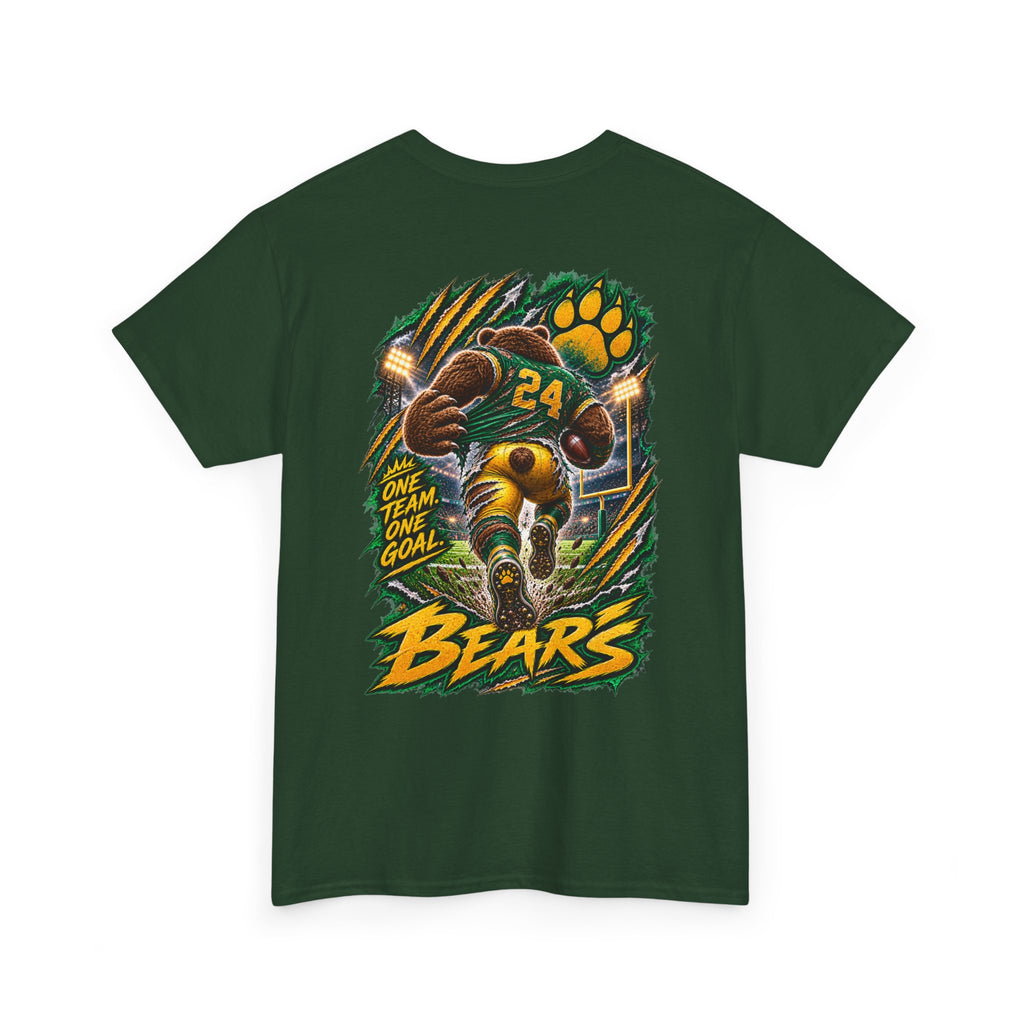 Bears Football T‑Shirt – Vintage Gridiron Bear Player Graphic