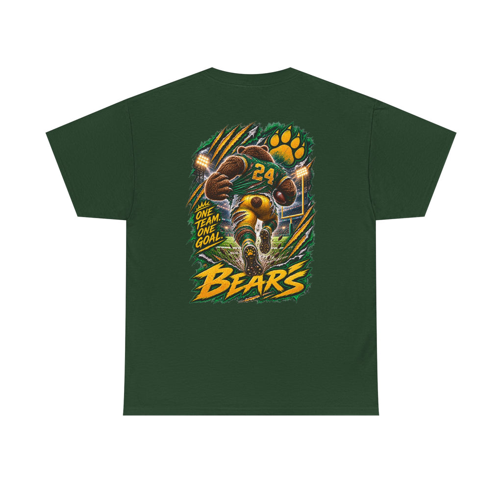 Bears Football T‑Shirt – Vintage Gridiron Bear Player Graphic