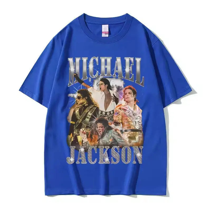 2026 Summer Classic Vintage Michael Jackson Graphic T-shirt Men Women Clothing Fashion Retro Gothic Rock Male Punk Oversized Y2k