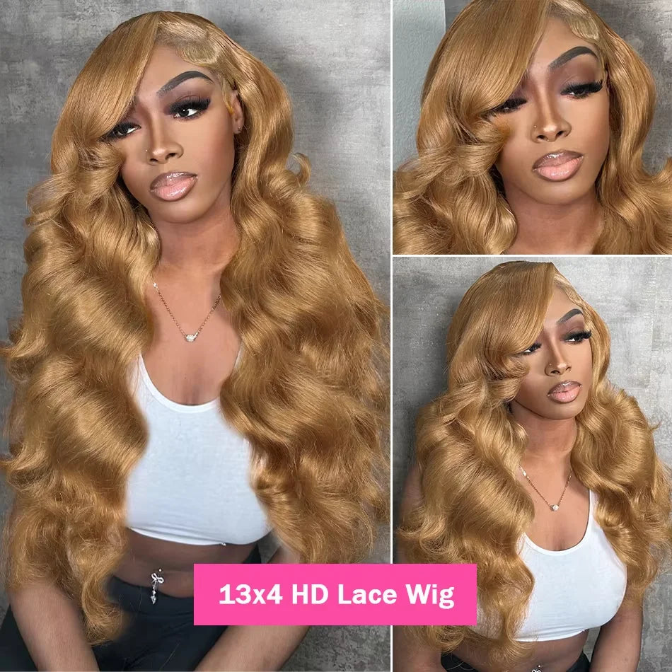 20inch-38in 13x6 HD Lace Front Body Wave Human Hair Wig