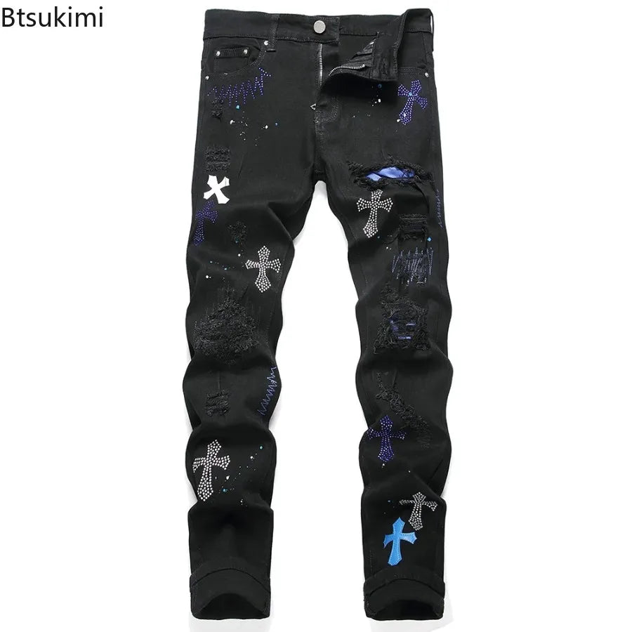 Crystal Cross Stretch Jeans