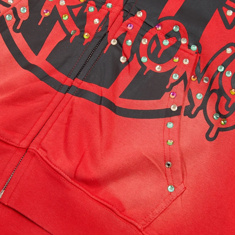 Harmony Fashion Street Fashion Hoodie and Pants Set Hot Stamping High-quality Zipper Cardigan Casual Harmony Set