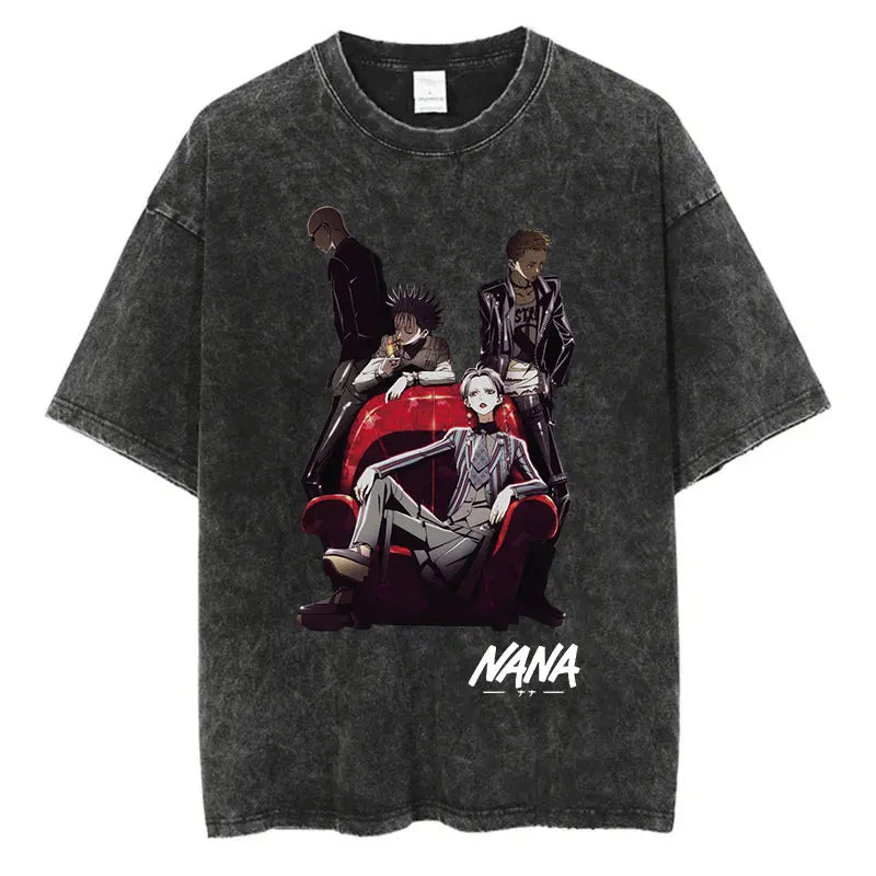 Vintage Washed Harajuku Streetwear Graphic T-Shirt