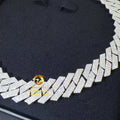 Heavy 925 Solid Silver 19mm 4 Rows VVS1 Moissanite Diamond Miami Cuban Link Chain