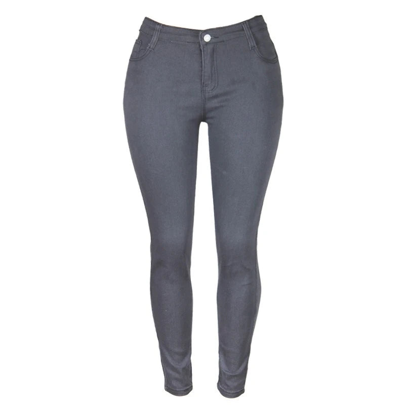 Women's Denim Pants High Waist Sexy Slim Pencil Jeans Female Fashion Retro Skinny Lifting Butt Elastic Cotton Trousers Women