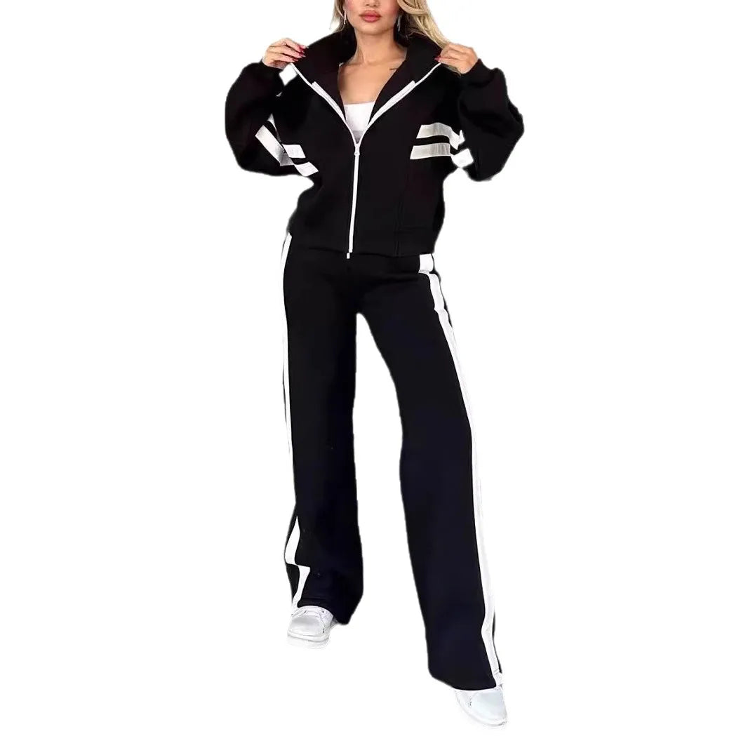 Women Hooded Tracksuit Sports 2 Pieces Set Sweatshirts Pullover Hoodies Pants Suit Home Sweatpants Trousers Outfits 2026