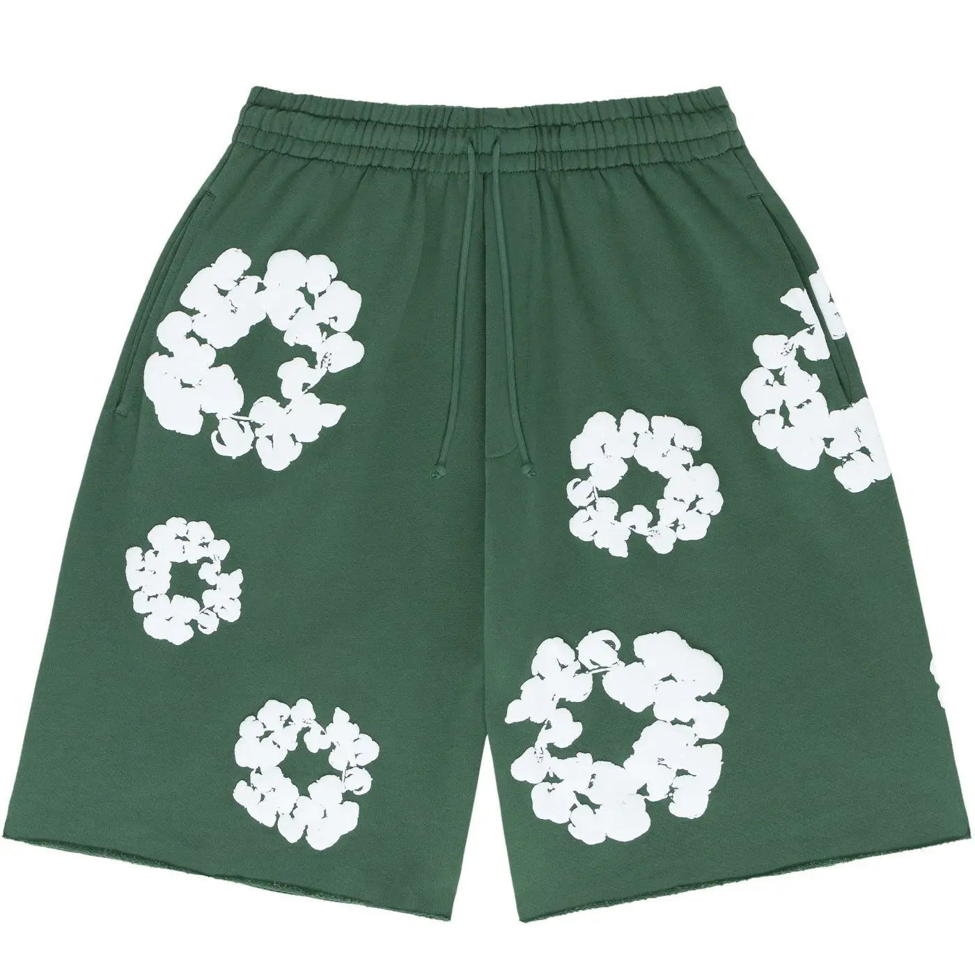 Floral Print T Shirt Shorts Set Oversized Graphic Tee Hip Hop Summer Casual Matching Outfit