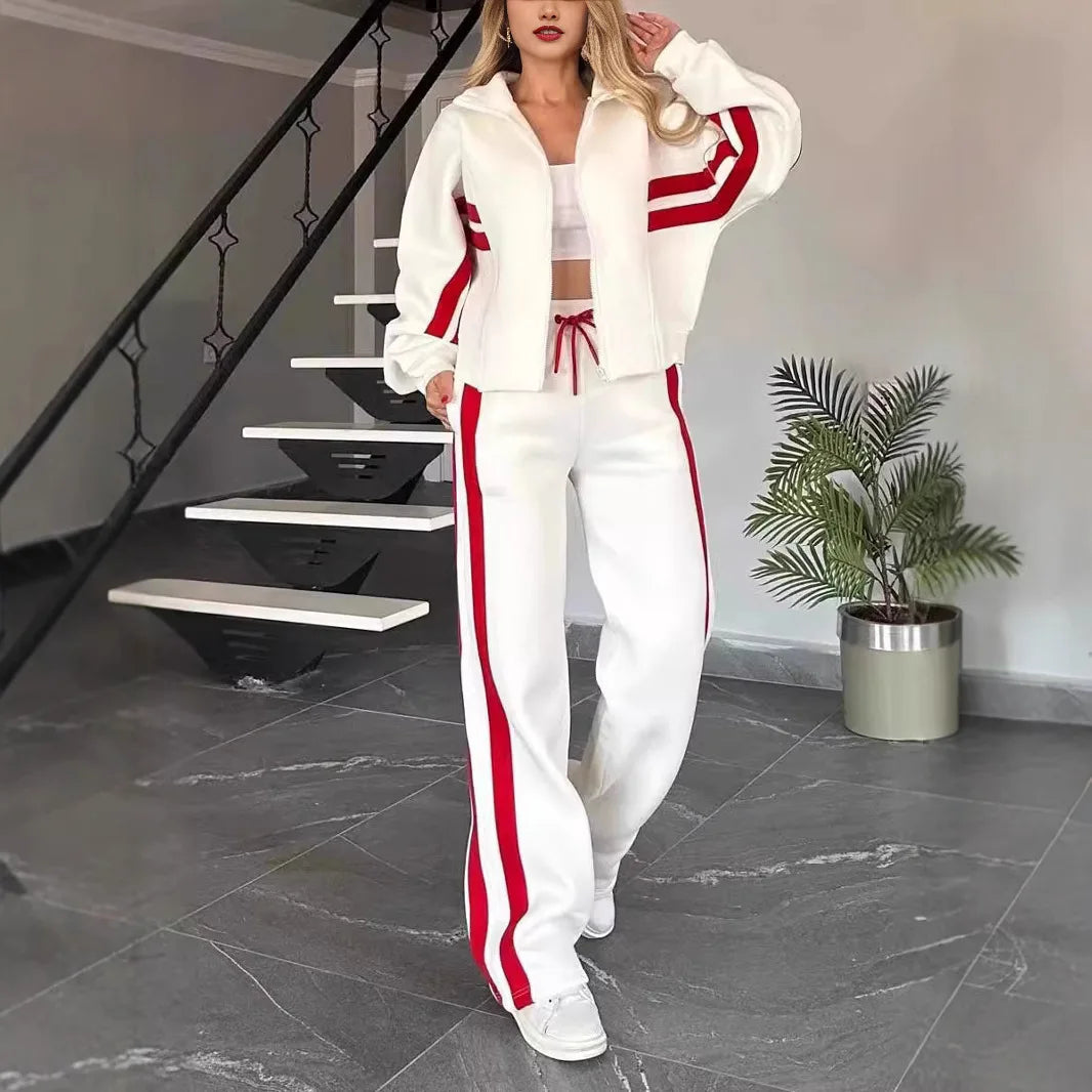 Women Hooded Tracksuit Sports 2 Pieces Set Sweatshirts Pullover Hoodies Pants Suit Home Sweatpants Trousers Outfits 2026