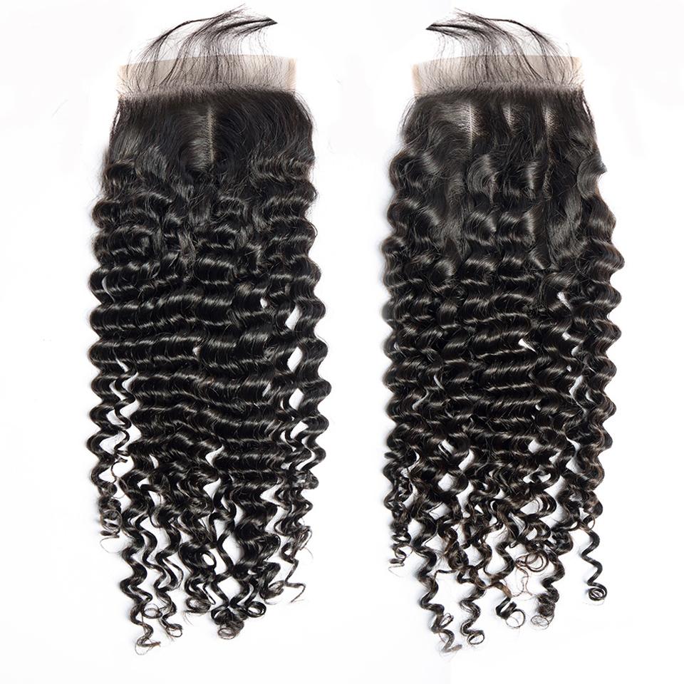 BeuMax 10A Grade 3/4 Deep Wave Bundles with 4x4 Closure Brazilian Hair