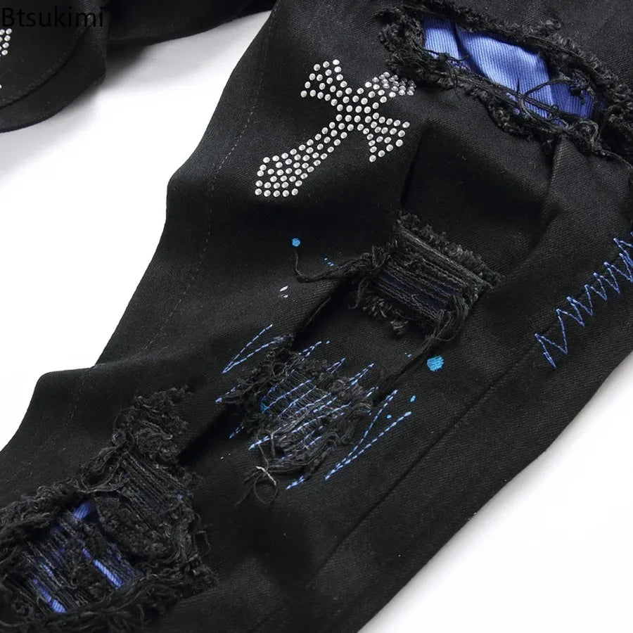 Crystal Cross Stretch Jeans