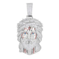 Jesus pendant 925 Silver Ice Out Moissanite Pendant
