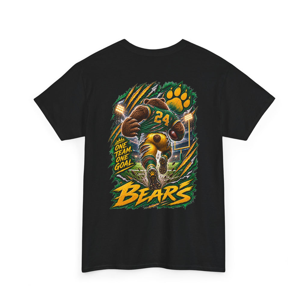 Bears Football T‑Shirt – Vintage Gridiron Bear Player Graphic