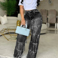Denim Straight Pants Jeans