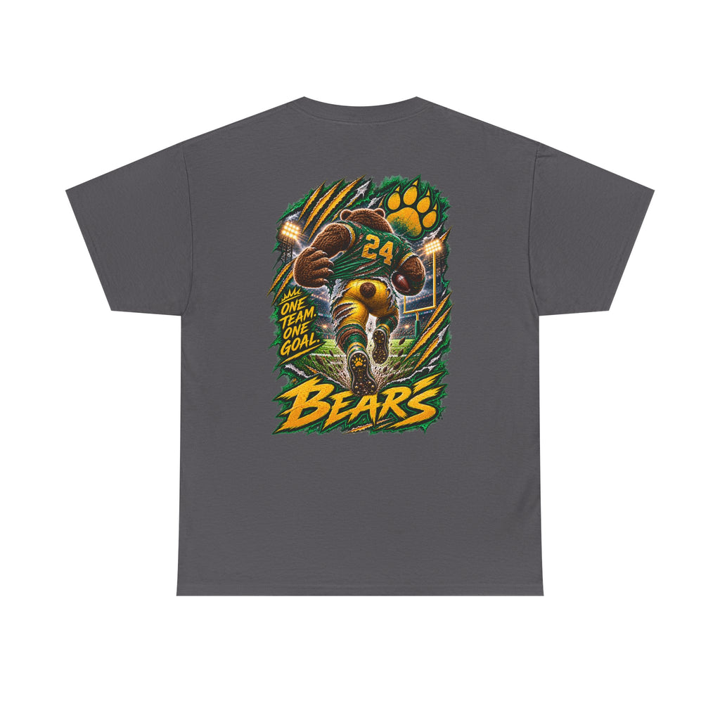 Bears Football T‑Shirt – Vintage Gridiron Bear Player Graphic