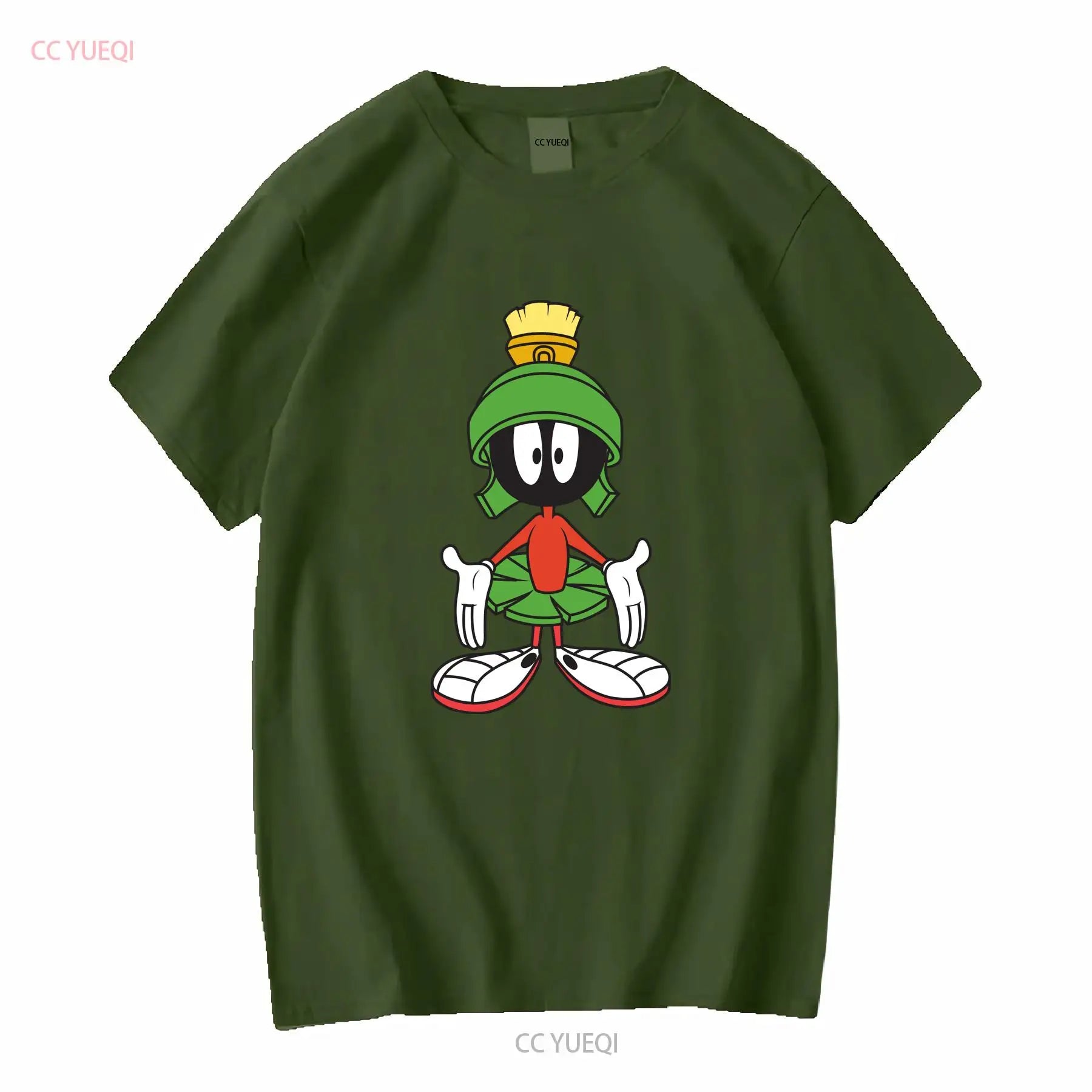 Marvin the Martian  T Shirt vintage Washed Comfortable Casual Stretched Stylish graphic Unisex streetwear designer clothes