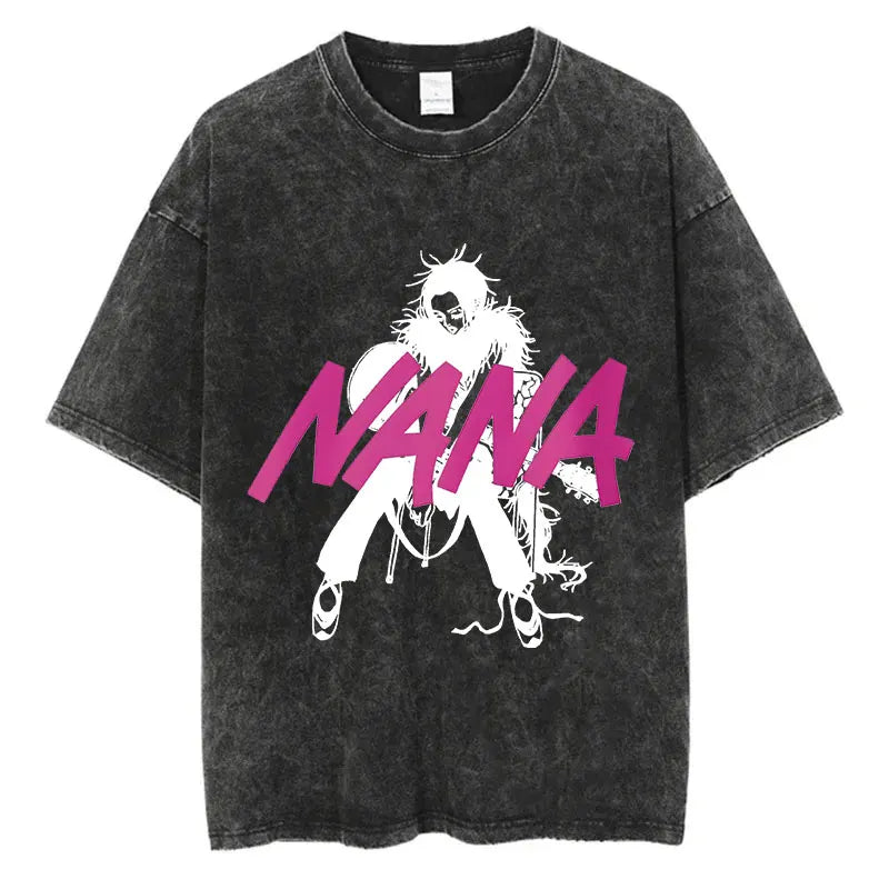 Vintage Washed Harajuku Streetwear Graphic T-Shirt