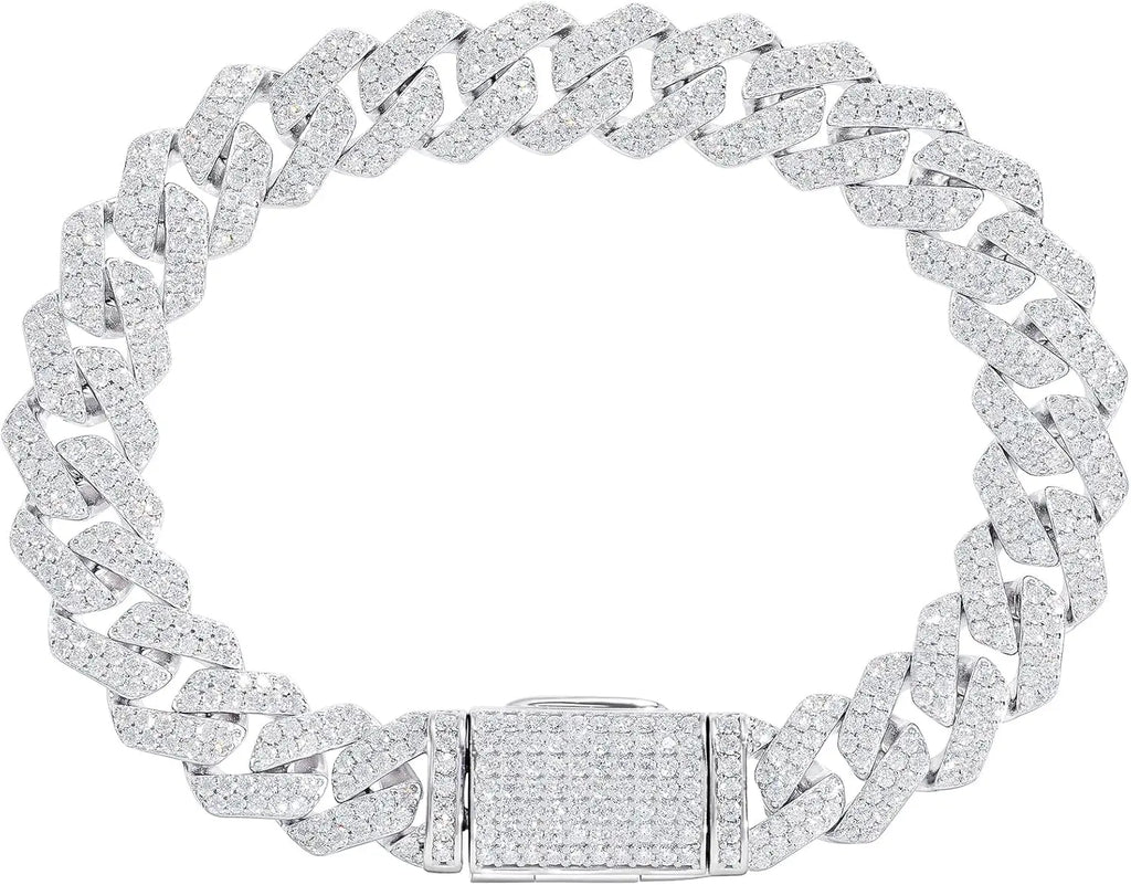 925 Sterling Silver 5.3-11.8 Ct Miami Cuban Necklace 10MM/8MM/6MM