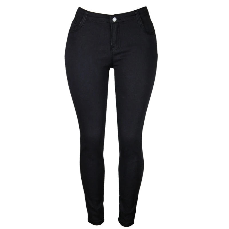 Women's Denim Pants High Waist Sexy Slim Pencil Jeans Female Fashion Retro Skinny Lifting Butt Elastic Cotton Trousers Women