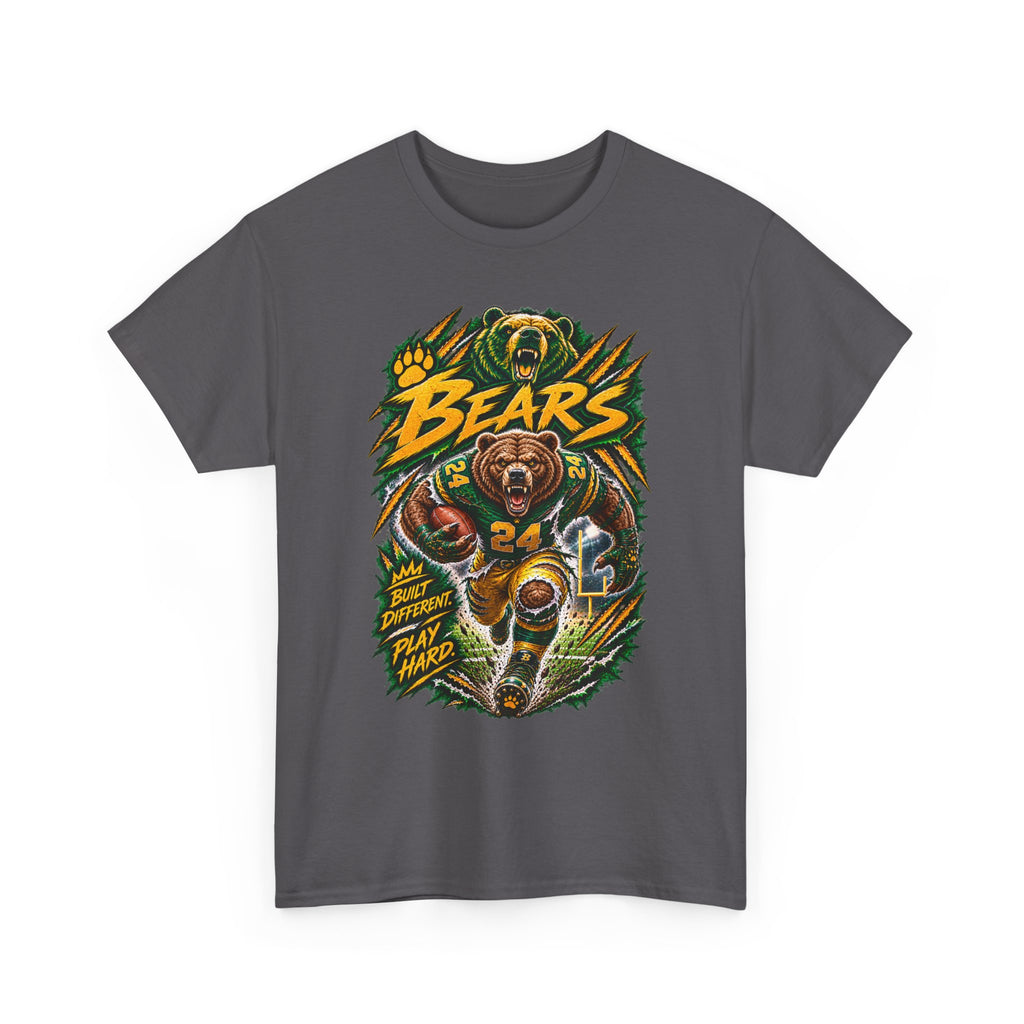 Bears Football T‑Shirt – Vintage Gridiron Bear Player Graphic