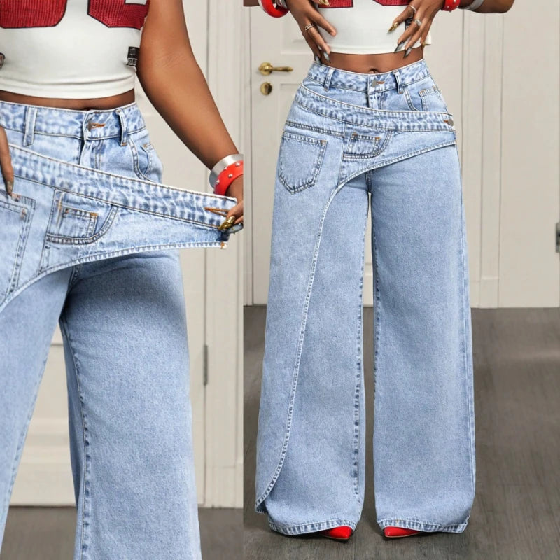 Vintage Wide Leg Long Pants