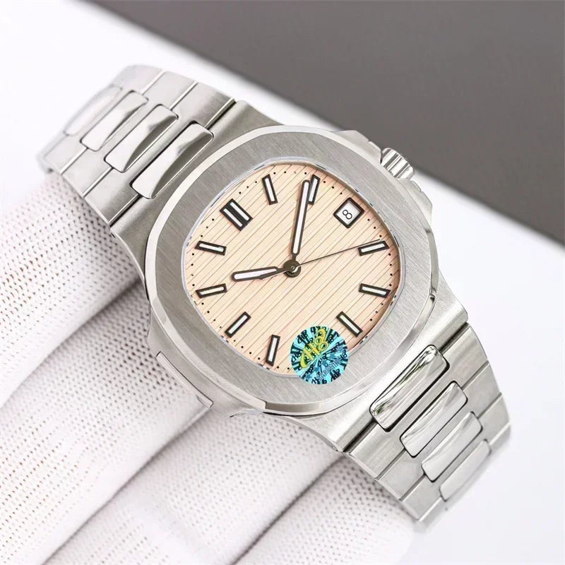 Men Luminous Sapphire  Automatic Mechanical Watch 904L Stainless Steel  Black Blue Customized