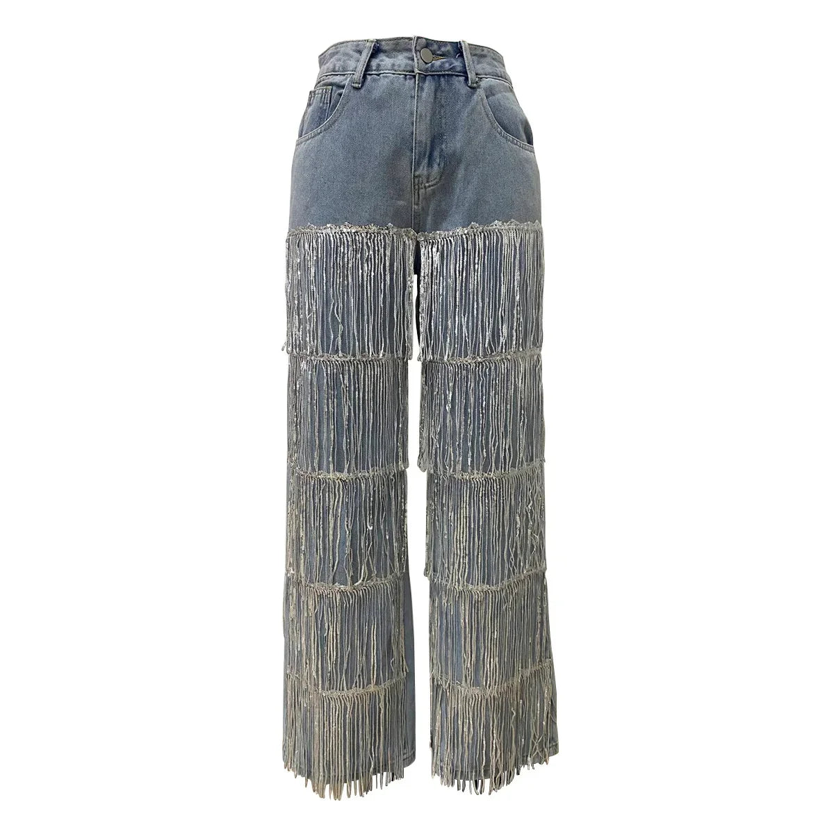 Denim Straight Pants Jeans