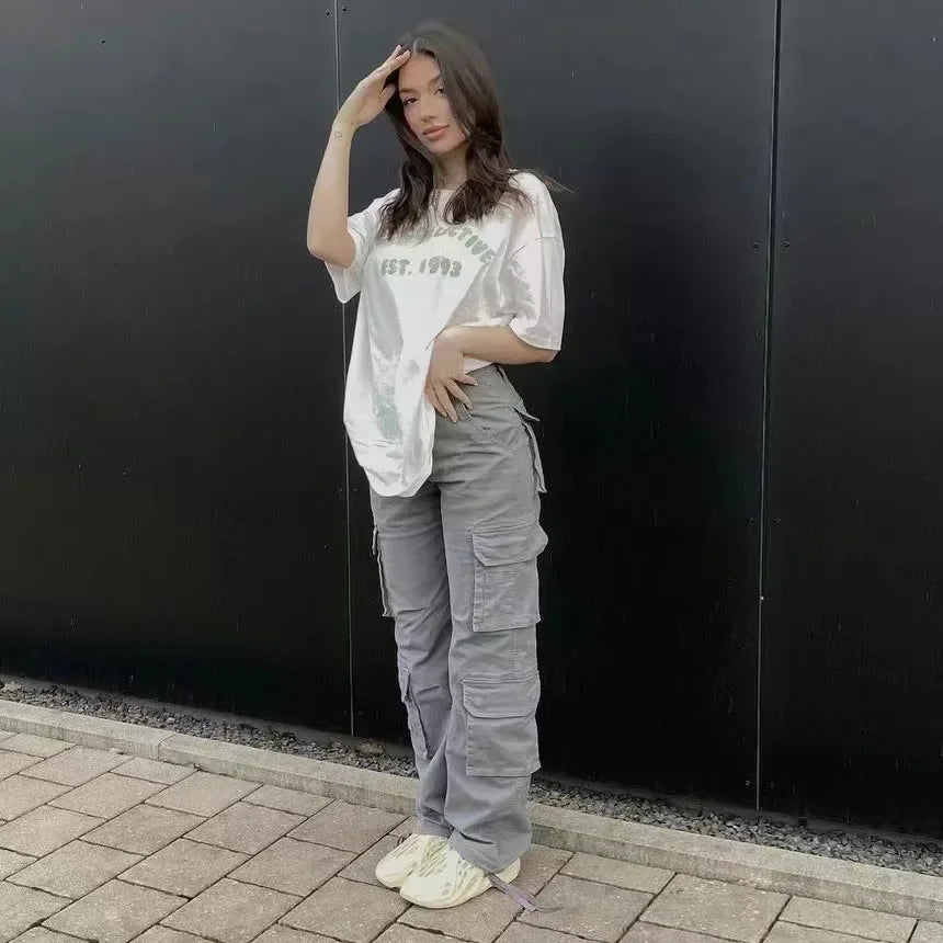 Baggy Cargo Pants Low Waist
