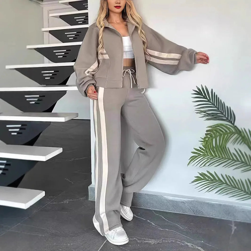 Women Hooded Tracksuit Sports 2 Pieces Set Sweatshirts Pullover Hoodies Pants Suit Home Sweatpants Trousers Outfits 2026
