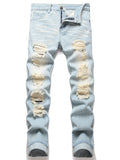 Vintage Light Blue Jeans Straight Loose