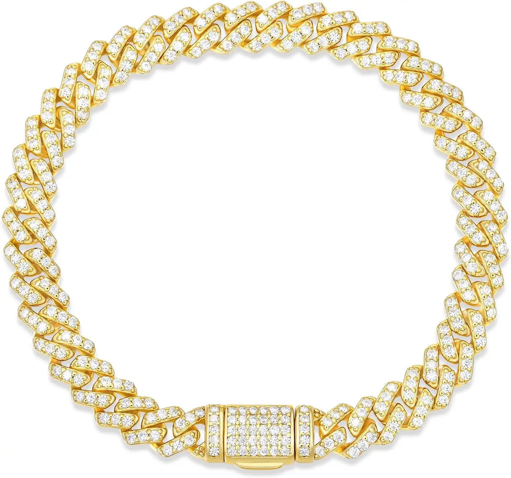 925 Sterling Silver 5.3-11.8 Ct Miami Cuban Necklace 10MM/8MM/6MM