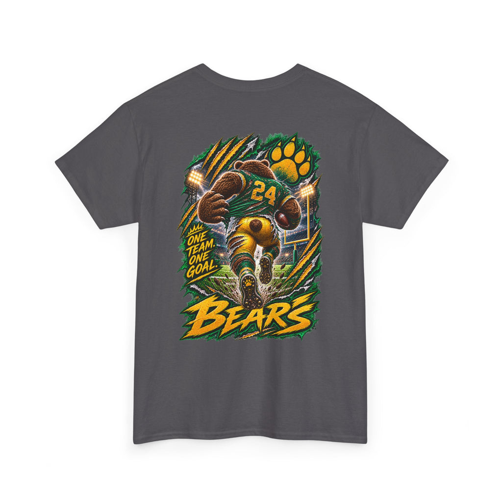 Bears Football T‑Shirt – Vintage Gridiron Bear Player Graphic