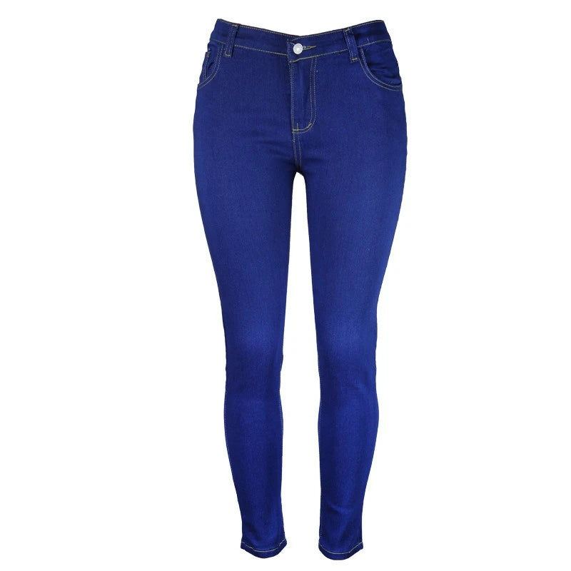 Women's Denim Pants High Waist Sexy Slim Pencil Jeans Female Fashion Retro Skinny Lifting Butt Elastic Cotton Trousers Women
