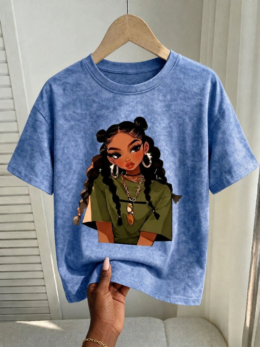 Bad Girl Retro Pattern Urban T-Shirt