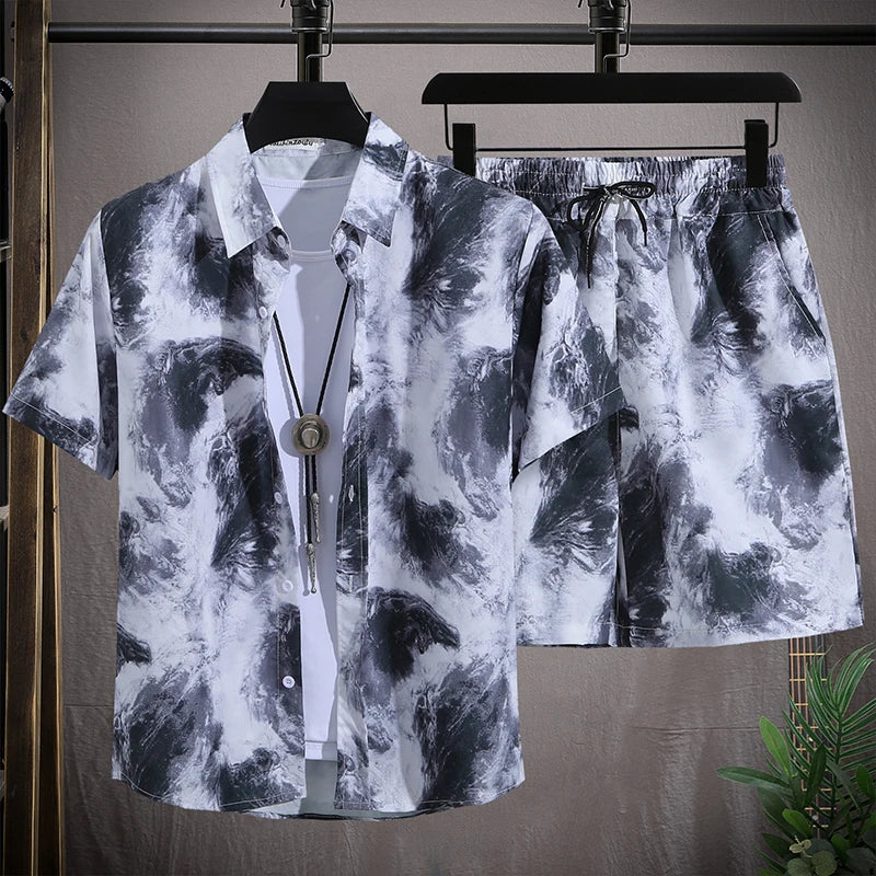 Men Beach Shorts Sets