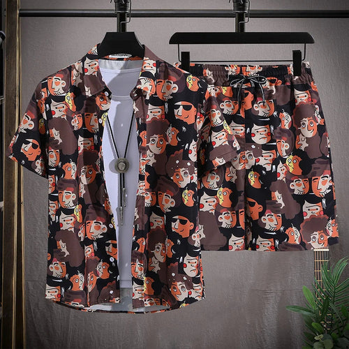 Men Beach Shorts Sets