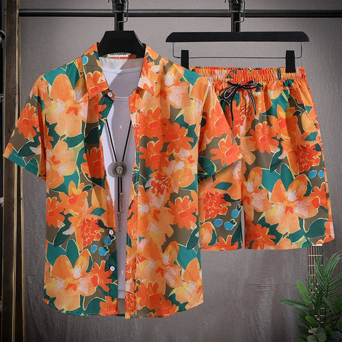Men Beach Shorts Sets