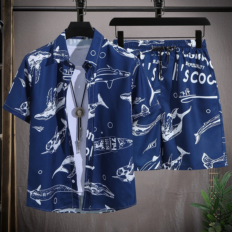 Men Beach Shorts Sets