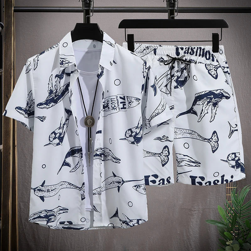 Men Beach Shorts Sets