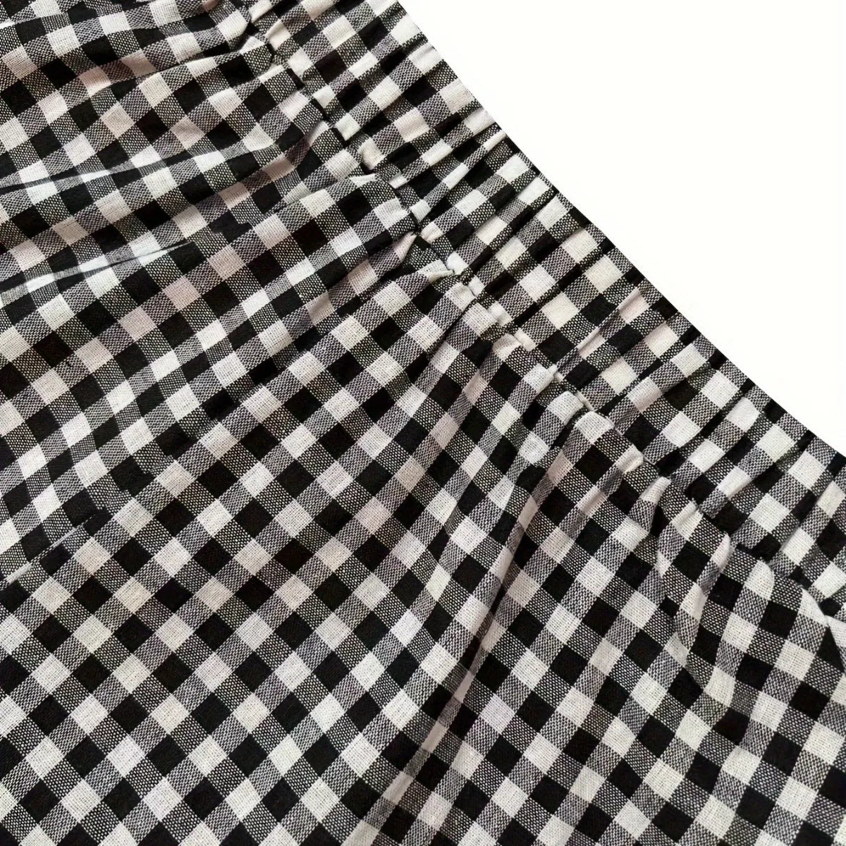 Spring Autumn Casual Plaid Print Women's Set Fashion Pocket Loose Hoodie Long-sleeved Jacket + Trousers 2-piece Suit Street