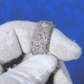 925 VVS Round Square Moissanite Diamond Ring Men / Women
