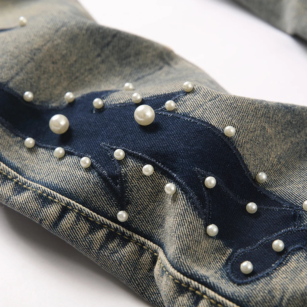 Pearl Boot Cut Denim Jeans